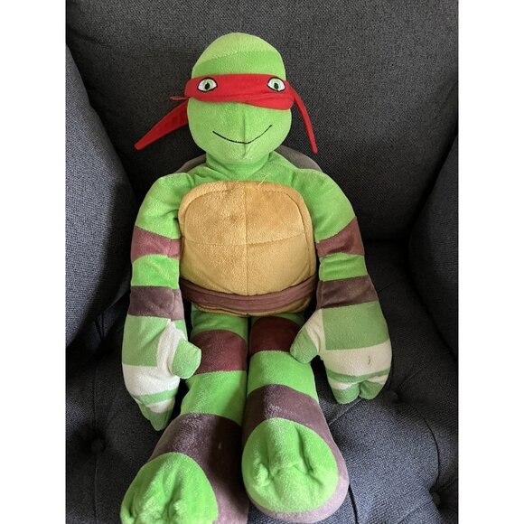 Nickelodeon Teenage Mutant Ninja Turtles Plush Doll Toy Raphael Large 24” - Picture 14 of 16